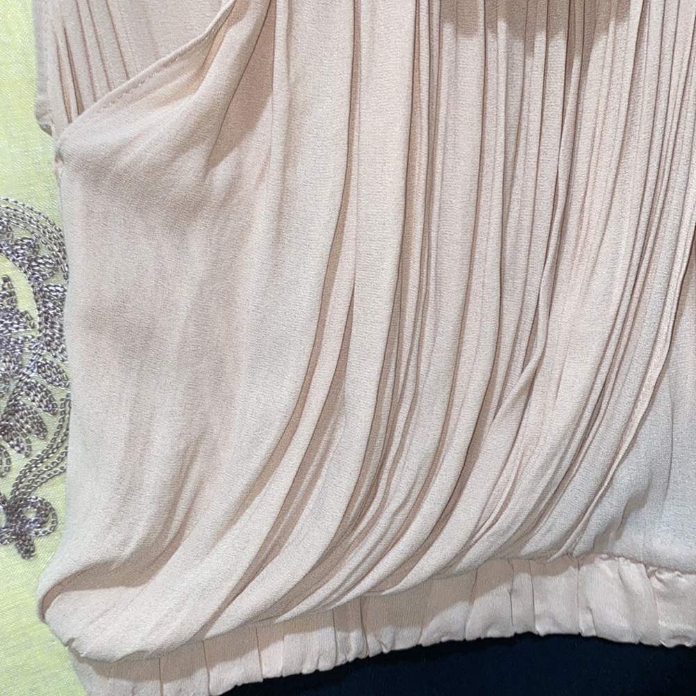 Zara Basic Chiffon/ Polyester Draped Bodice Side … - image 6